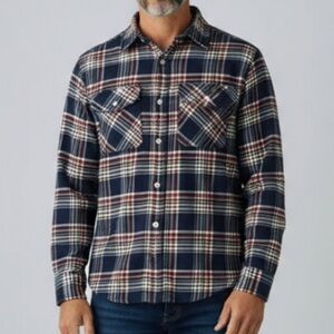 KATHMANDU- Outdoor Clothing Button Front Plaid Flannel